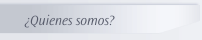 &iquest;Quienes somos?